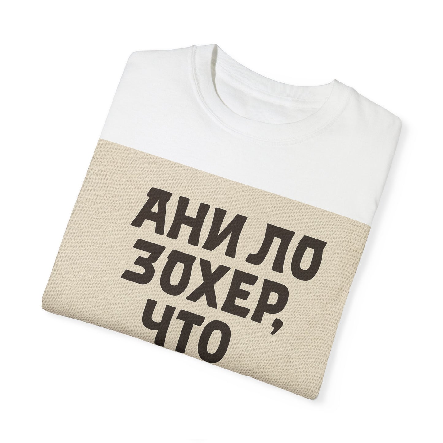 Унисекс футболка с юмором – "Ани ло зохер, что такое зохер!"